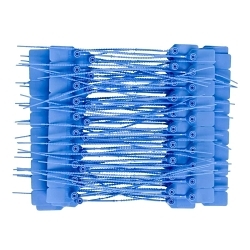 Brady® 133484 Cinch Up Pull-Tite Seal, 9 in L, SEALED DO NOT REMOVE, Polypropylene, Blue