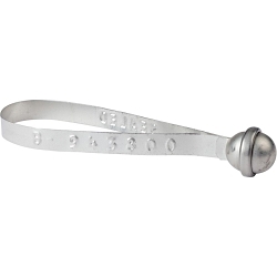 Brady® 95197 Ball Seal, 8-1/2 in L, SEALED Legend, 69% Wood Fiber, Silver