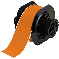 Brady® B30C-2250-569-OR B30 High Performance Polyester Tape, 100 ft L x 2-1/4 in W, B-569 Polyester, Orange