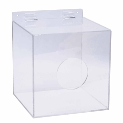 Brady® DPE Ear Plug Dispenser, 20000 Ear Plugs Capacity, 10 in H x 10 in W x 10 in D, Acrylic, Desktop Mount