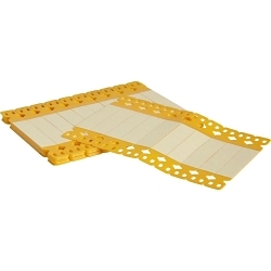 Brady® HSLT-4000-0.600-YL Rectangular Printable Tag, 4.055 in W, Yellow, B-7644 Polypropylene, -94 to 302 deg F