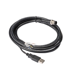 Brady® M12-A-USB-IO IO Cord, 4.92 ft L Cable
