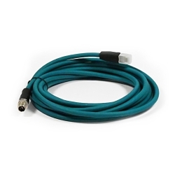 Brady® M12-X-RJ45-10M Ethernet Cord, 32.81 ft L Cable