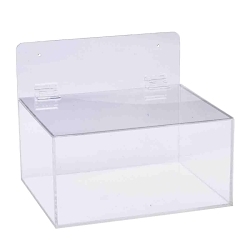 Brady® MPPE Miscellaneous Wall Mount Dispenser, 11-1/2 in W x 9-1/2 in D x 9-1/2 in H, Clear, Acrylic Glass