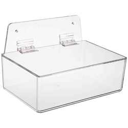 Brady® PD206A Dispenser Tray, 3 in H x 9 in W x 6 in D, Acrylic, Desktop Mount