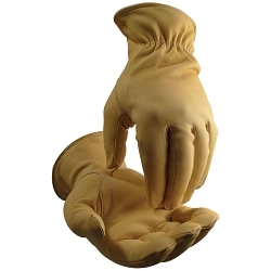 Caiman® 1340-7 1340 Premium Grade Gloves, 2XL, Grain Goat Leather, Gold