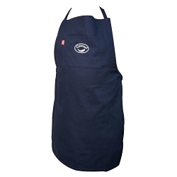 Caiman® 3002-1 Welding Apron, S, M, XL, 36 in L x 26-3/4 in W, Cotton/Cotton Twill, Navy, Strap Closure, 2 Pockets