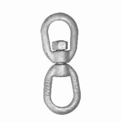 CampbellĀ® 3631435 Eye and Eye Swivel, 10000 lb Load, 7/8 in Trade, Drop Forged Carbon Steel, 2-1/4 in W Eye