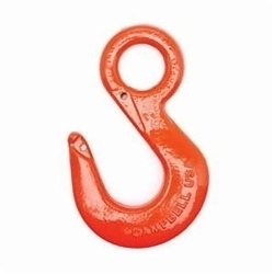 Campbell® 3913205IL C-1010-S Eye Hoist Hook, #32 Trade, 10 ton Load, Regular Eye Attachment, Drop Forged Carbon Steel