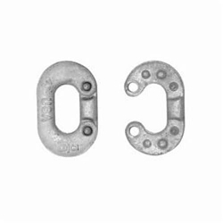 Campbell® 5200434 Type 2 Connecting Link, 1/4 in Trade, 1400 lb Load, Forged Carbon Steel, Galvanized/Zinc Plated