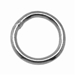 Campbell® 6052418 Welded Ring, 1/4 in Wire, 2 in ID, 350 lb Load, Low Carbon Steel, Bright