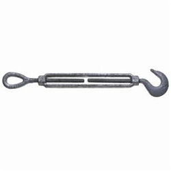 Campbell® 6250103 778-G Turnbuckle, Hook/Eye, 3/8 in Thread, 1000 lb Working, 6 in Take Up, 11-5/8 in L Close, Drop Forged Carbon Steel