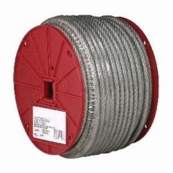 Campbell® 7000397 High Strength Coated Cable, 3/32 in Cable, 250 ft L, 7 x 7 Strand, 184 lb Load, Galvanized Steel