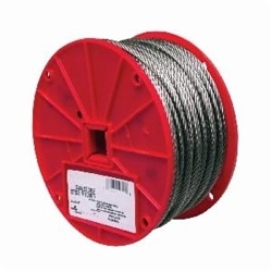 Campbell® 7000426 High Strength Cable, 1/8 in Cable, 250 ft L, 7 x 7 Strand, 340 lb Load, 304 Stainless Steel