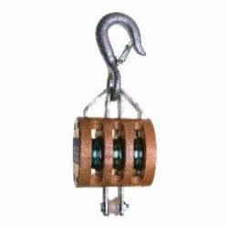Campbell® 7208736 3003AF Triple Regular Shell Block, Manila Rope Cable, 3/4 in, 3200 lb Load, 1/2 in ID x 3-1/2 in OD