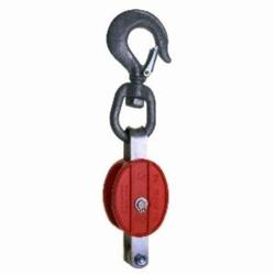 Campbell® 7220214 3101G Single Sheave Block, Manila Rope Cable, 3/8 to 1/2 in, 500 lb Load, 3/8 in ID x 2 in OD