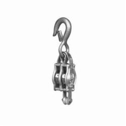 Campbell® 7246935 3042AF Double Sheave Metal Block, Manila/Fiber Rope Cable, 1/2 in, 1600 lb Load, 3/8 in ID x 2-1/4 in OD