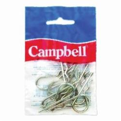 CampbellĀ® B3899814 Replacement Hitch Pin Clip, 1/4 in Dia x 5 in L, Yellow Zinc Plated