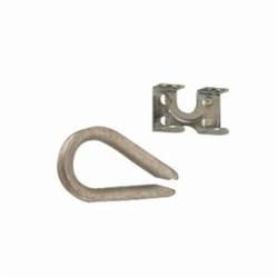 Campbell® B7679035 Rope Clamp With Thimble, For Use With 1/4 to 3/8 in Rope, Steel