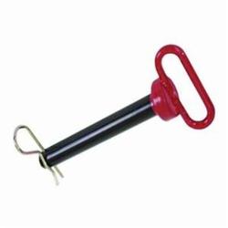 Campbell® T3898934 Hitch Pin, 3/4 in Dia, 4-1/2 in L Usable, Forged Steel, Black Powder Coated/Red Vinyl, 5 Grade