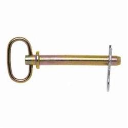 Campbell® T3899724 Hitch Pin, 1/2 in Dia, 4-1/4 in L Usable, Forged Steel, Zinc Plated with Yellow Chromate, 5 Grade