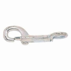 Campbell® T7600311 Rigid Round Eye Bolt Snap, 5/8 in, 5 in OAL, 5/8 in ID Eye, 70 lb Load, Zinc Plated
