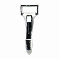 Campbell® T7600511 Rigid Strap Eye Spring Snap, 3/4 in, 3 in OAL, 3/4 in ID Eye, 80 lb Load, Zinc Plated