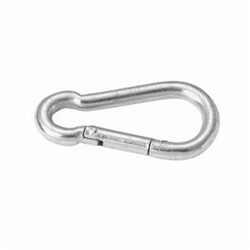 Campbell® T7645006V Spring Snap Link, 1/4 in, 2.03 in L, 0.34 in, 80 lb, Zinc Plated