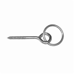 Campbell® T7663550 Welded Hitch Ring With 3-1/2 in Screw Eye Bolt, 90 lb Work Load, 2 in OD x 0.26 in THK