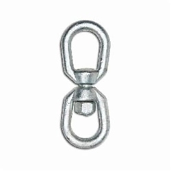 CampbellĀ® T9630335 Eye and Eye Swivel, 700 lb Load, 3/16 in Trade, Forged Steel, 0.7 in W Eye