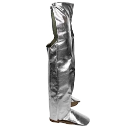 National Safety Apparel® L40NLNL38 Aluminized Chap, Silver, Resists: Molten Metal Splash, Radiant Heat and Sparks