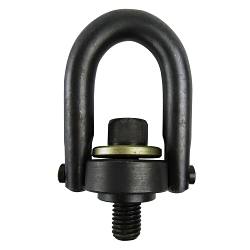 Lift-All® 23906 Forged Center Pull Hoist Ring, 800 lb Load, 180 deg Pivot, 360 deg Swivel, 5/16-18 Thread