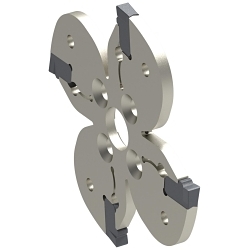 CERATIZIT 5038308002 MaxiMill SX Slot Milling and Parting Off Cutter, 3.1496 in Dia Cutter, 0.0787 in W Cutting, 6 Teeth, 0.5118 in Dia Shank, 0.1053 in OAL