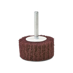 CGW® 36451 Mounted Coated Flap Wheel, 1 in Dia Wheel, 1 in W Face, 1/4 in Dia Shank, Medium Grade, Aluminum Oxide Abrasive