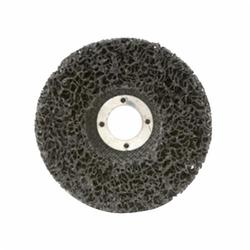 CGW® 59200 EZ Series Non-Woven Strip Wheel, 4-1/2 in Dia, 7/8 in Center Hole, Extra Coarse Grade, Silicon Carbide Abrasive