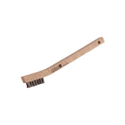 CGW® 60211 Scratch Brush, 1-3/8 in L x 1/32 in W Brush, 7-3/4 in OAL, 1/2 in Stainless Steel Trim