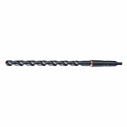 Chicago-Latrobe® 51390 110X Extra Length Heavy Duty Taper Shank Drill Bit, 37/64 in Drill - Fraction, 0.5781 in Drill - Decimal Inch, #2 Morse Taper Shank Taper, HSS