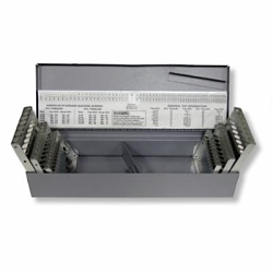 Chicago-Latrobe® 57810 Drill Set Case, 1/16 to 1/2 in with 1/64 in Increments, A to Z, #1 to #60 Drill, Metal