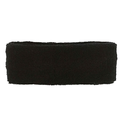 Chill-Its® 12452 6550 Absorptive Head Sweatband, Black, Cotton Terry