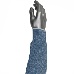 Claw Cover® MS-1097-22-AC MS-1097-AC 1-Ply Lightweight Blended Sleeve, 22 in L, HPPE/Steel/Anti-Microbial Fibers, Blue