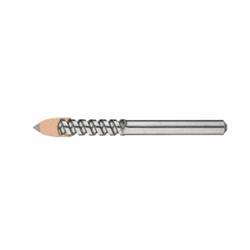 Cle-Line® C20723 1822 Glass and Tile Drill, 1/2 in Drill, 60 deg Point, Straight Shank, 3-15/16 in OAL, Spear Cutting