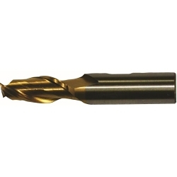 Cleveland® C40810 PM-2-TN Finishing End Mill, 0.187 in Dia Cutter, 0.5 in Length of Cut, (2) Flutes, 0.3750 in Dia Shank, 2.3750 in OAL, TiN