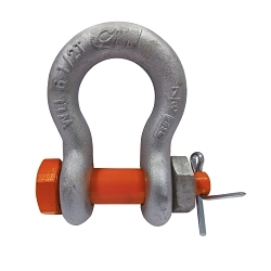 Lift-All® 112BTAS Bolt Type Anchor Shackle Pad, 1-1/2 in, Galvanized