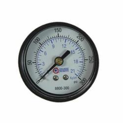 Coilhose® 8800-300 Analog Dry Round Pressure Gauge, 0 to 300 psi Pressure, 1/4 in NPT Connection, 2 in Dia Dial, +/- 3-2-3 % Accuracy