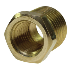 Coilhose® B21208 Hex Head Reducer Pipe Bushing, 3/4 x 1/2 in Nominal, MNPT x FNPT End Style, Brass, Domestic