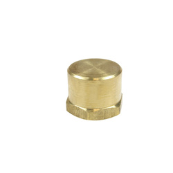 Coilhose® CH002 Hex Head Cap, 1/8 in Nominal, FNPT End Style, Brass, Domestic