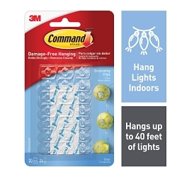 Command™ 7000038172 17026 Clip Hanger, Micro, Plastic, Transparent