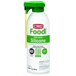 CRC® 03035 Non-Flammable Water Based Silicone Lubricant, 16 oz Aerosol Can, Emulsion Form, Cream White, 0 to 400 deg F