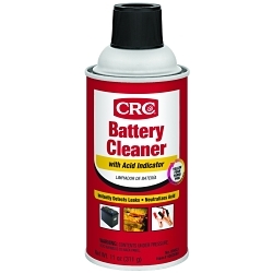 CRC® 05023 Non-Flammable Battery Cleaner With Acid Indicator, 12 oz Aerosol Can, Foam, Yellow, Foam