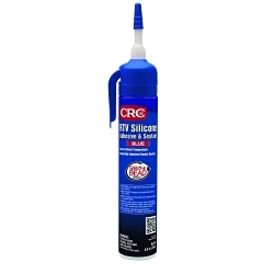 CRC® 14057 Heavy Duty Non-Flammable RTV Silicone Sealant, 8 oz Tube, Blue, Silicone Base